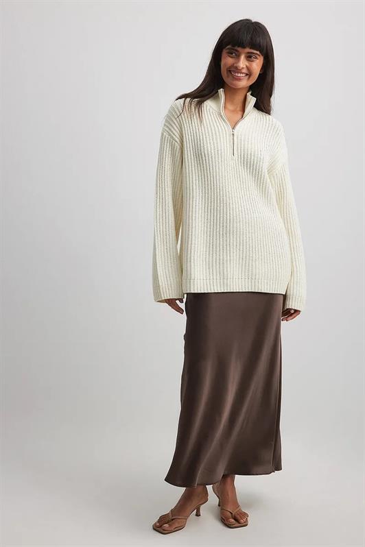 MDX Bone Zip Neck Basic Sweater MG1960 - Troy