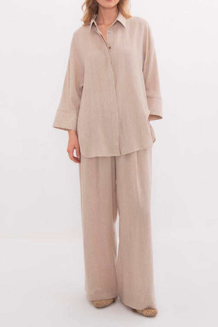 BSL Women Linen Loose Trousers - Kherson