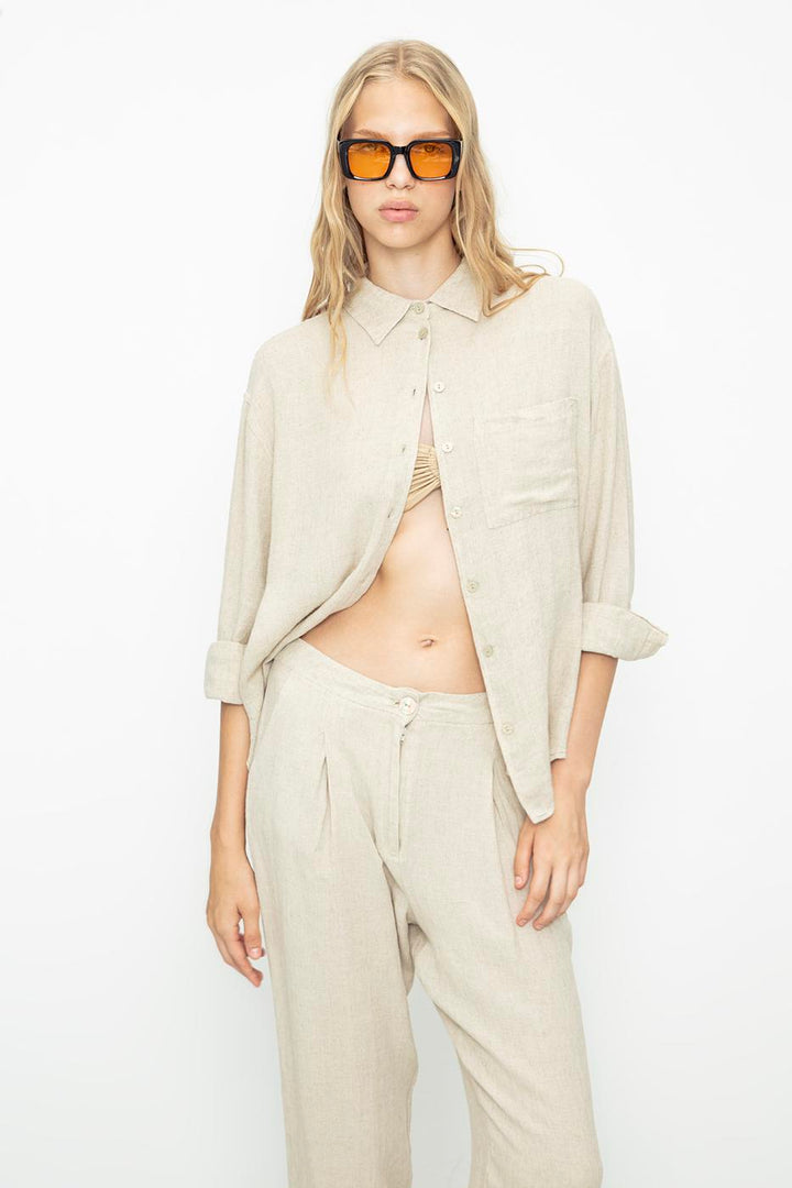 BSL Women Linen Shirt - Jacksonville
