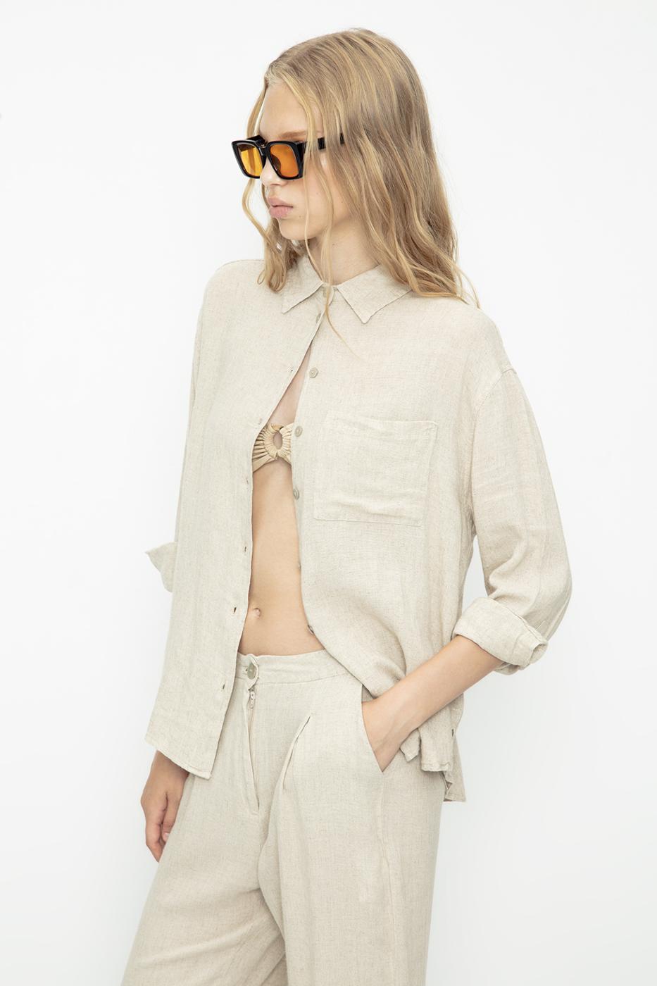 BSL Women Linen Shirt - Jacksonville