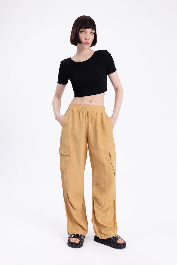 BSL Women Linen Cargo Pants - San Giorgio a Cremano
