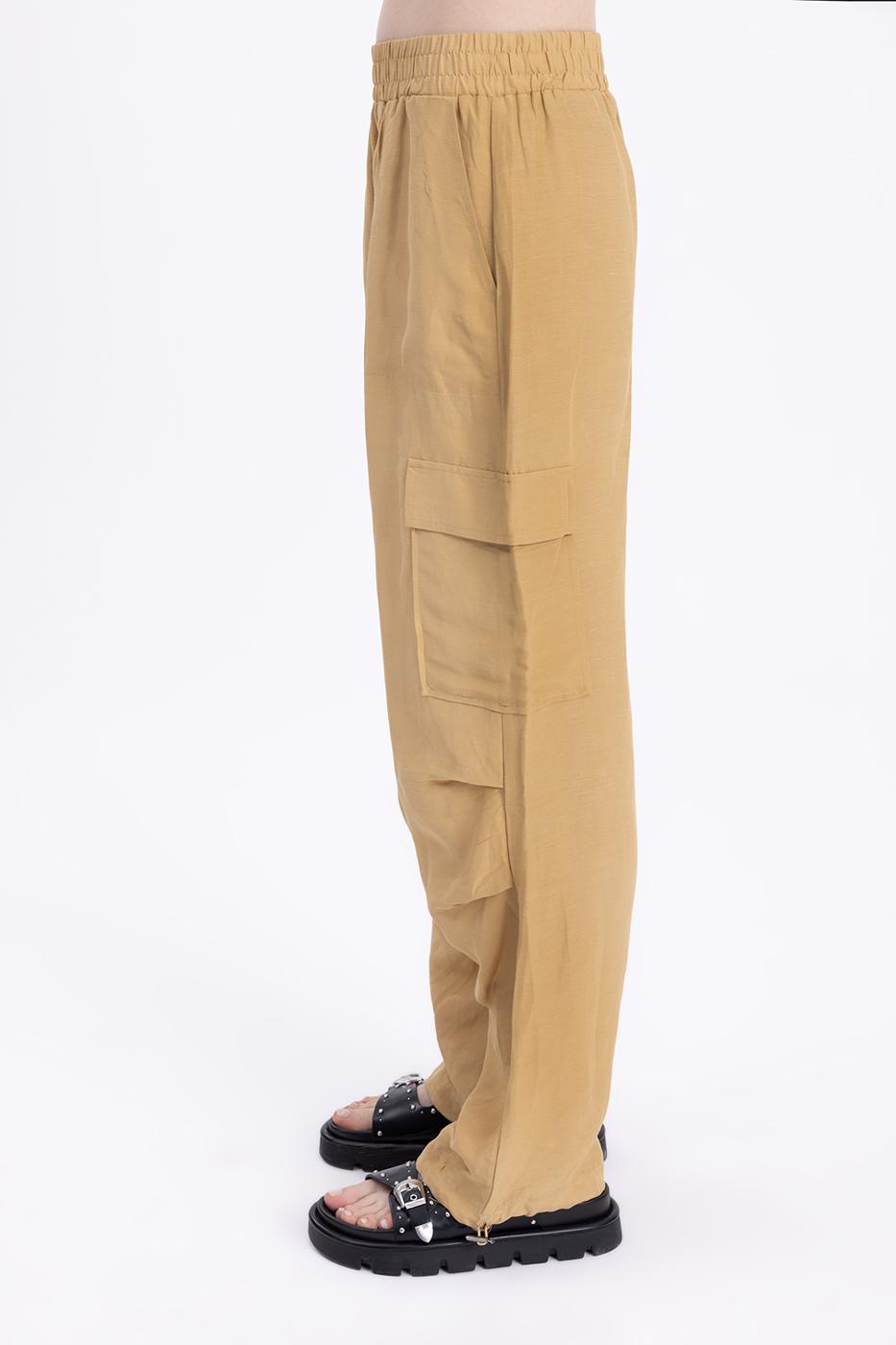 BSL Women Linen Cargo Pants - San Giorgio a Cremano