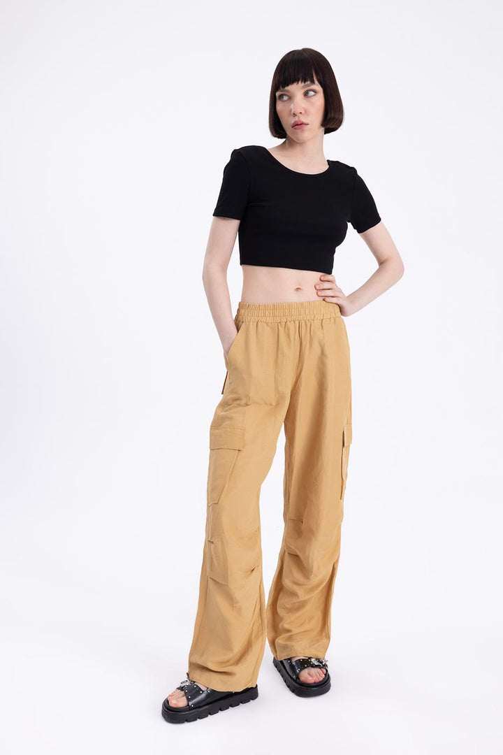 BSL Women Linen Cargo Pants - San Giorgio a Cremano