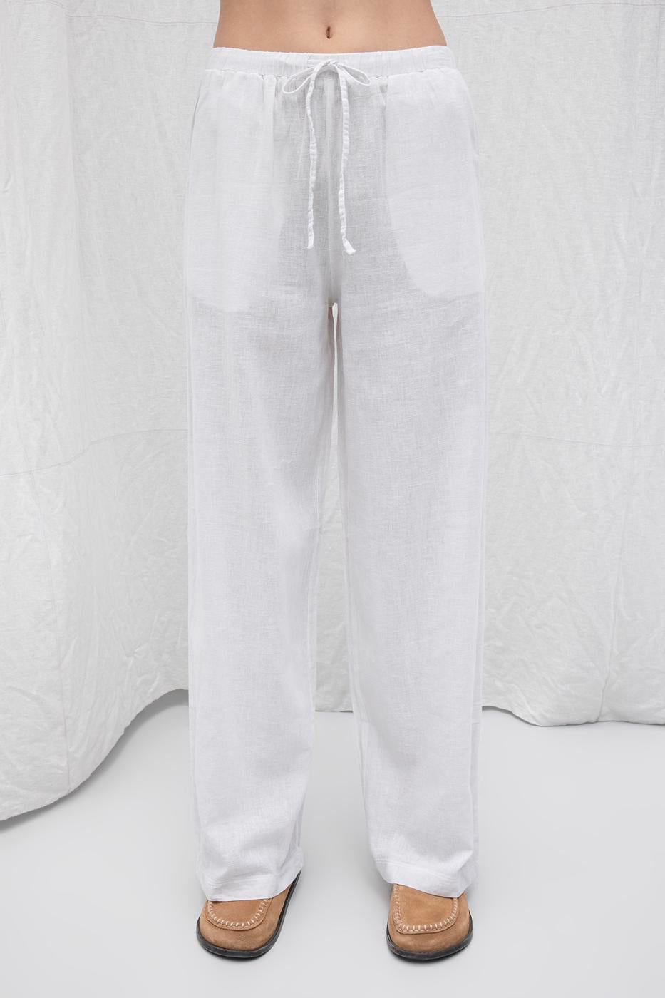 BSL Women Linen Blend Loose Trousers - North Miami