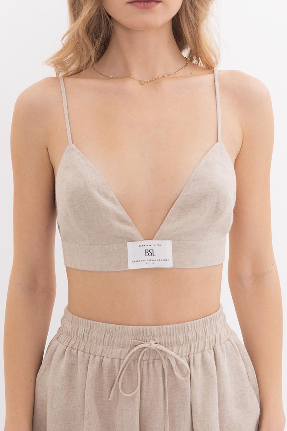 BSL Women Linen Blend Strappy Bustier - Rimini