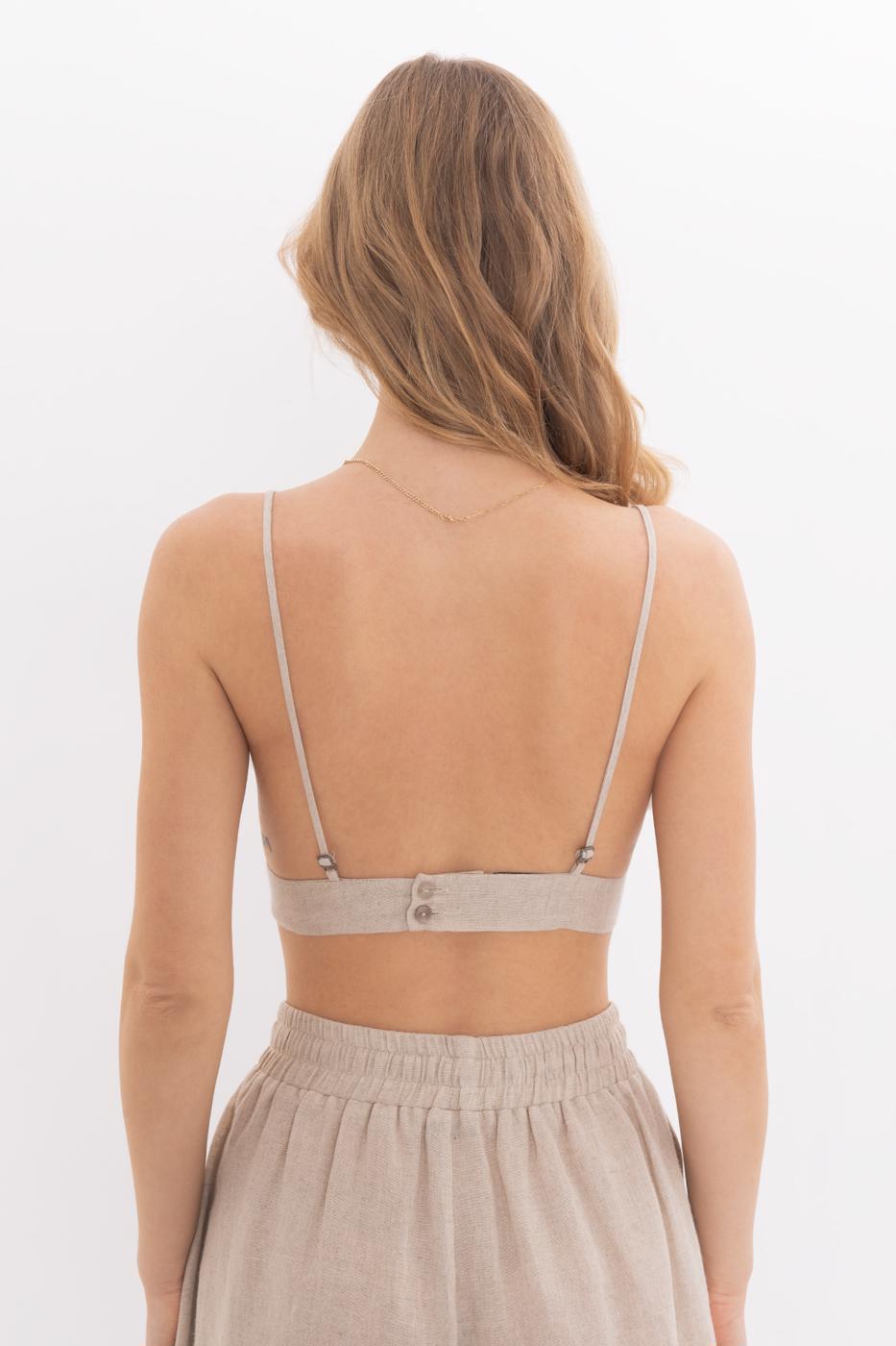 BSL Women Linen Blend Strappy Bustier - Rimini