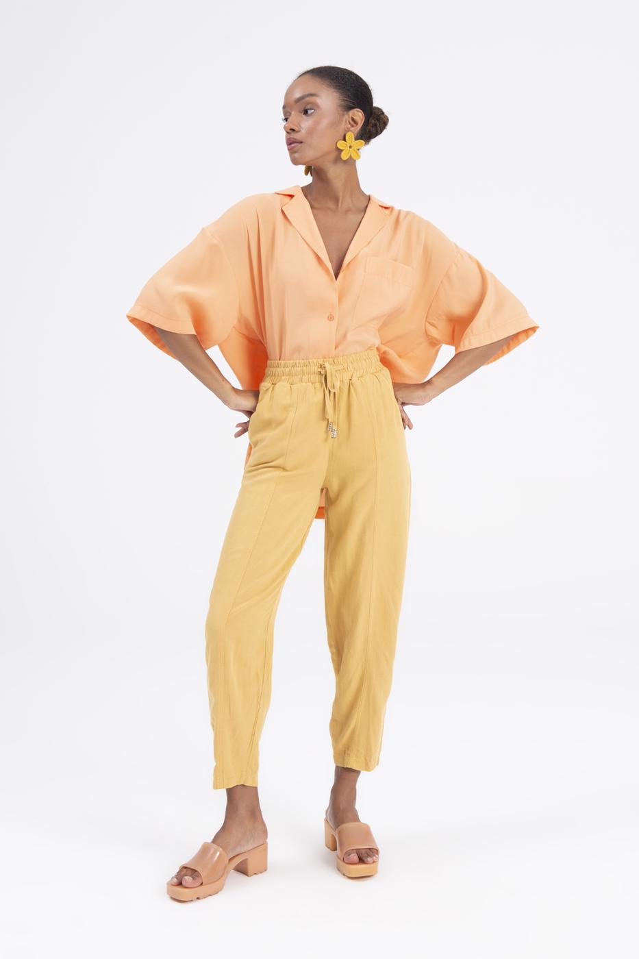 BSL Women Linen Blend Loose Pants - Rowlett