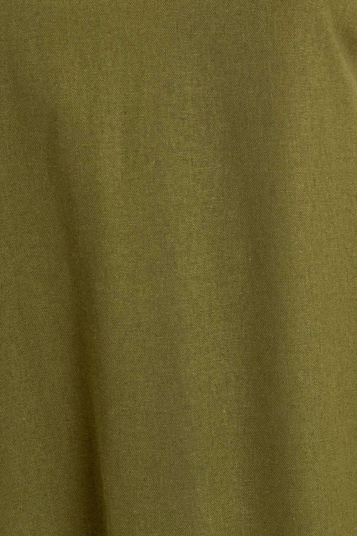 BSL Women Linen Blend Midi Dress - Puerto Peñasco