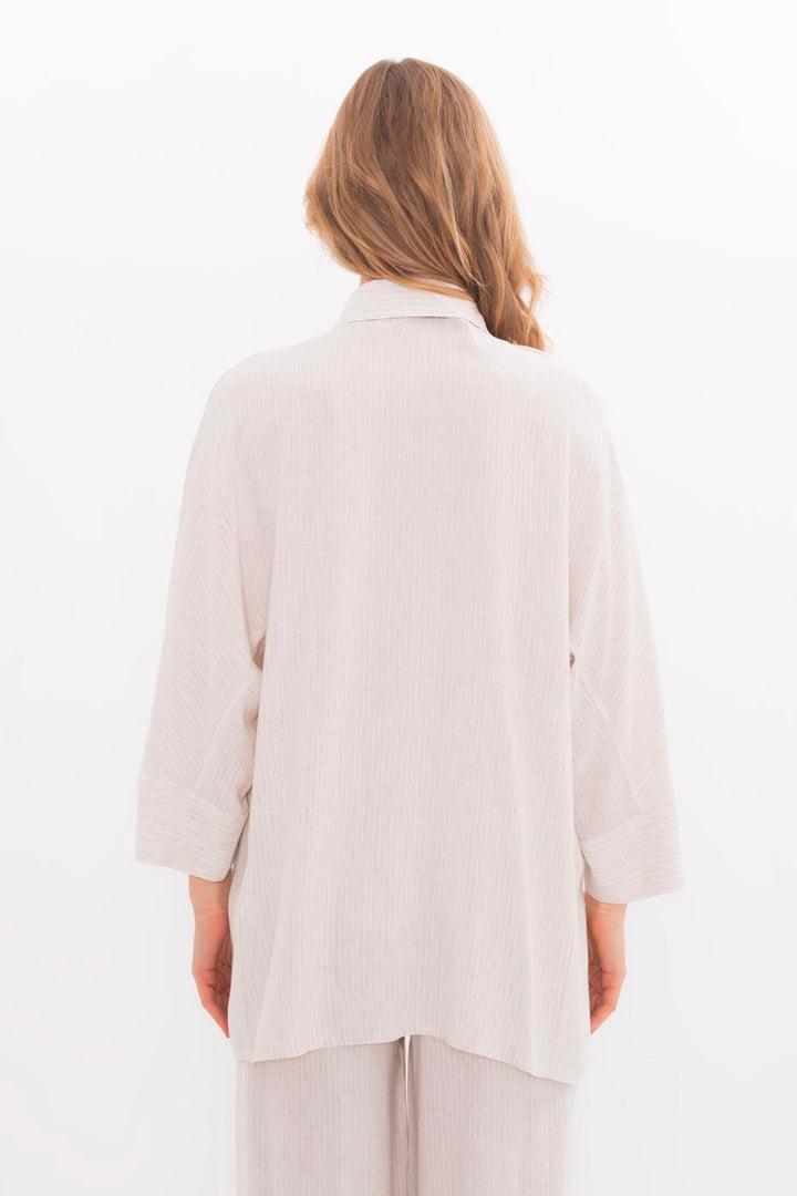BSL Women Linen Blend Oversize Shirt - Northampton
