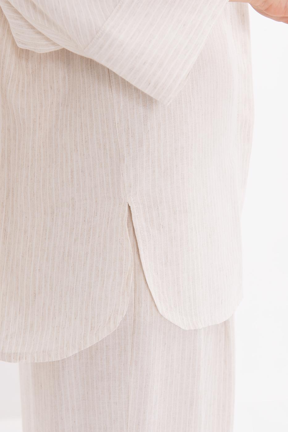 BSL Women Linen Blend Oversize Shirt - Northampton