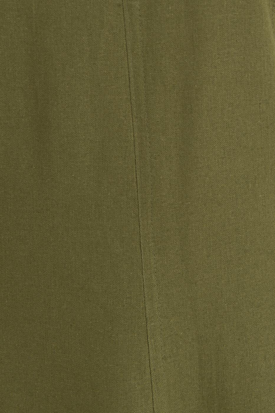 BSL Women Linen Midi Sleeveless Dress - Mableton