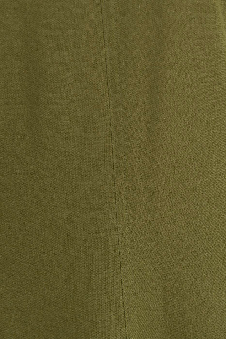 BSL Women Linen Midi Sleeveless Dress - Mableton