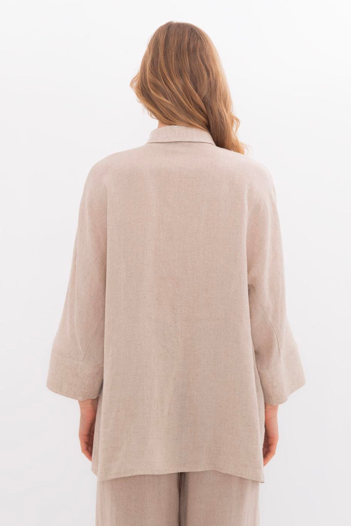 BSL Women Linen Oversize Basic Shirt - Dunstable