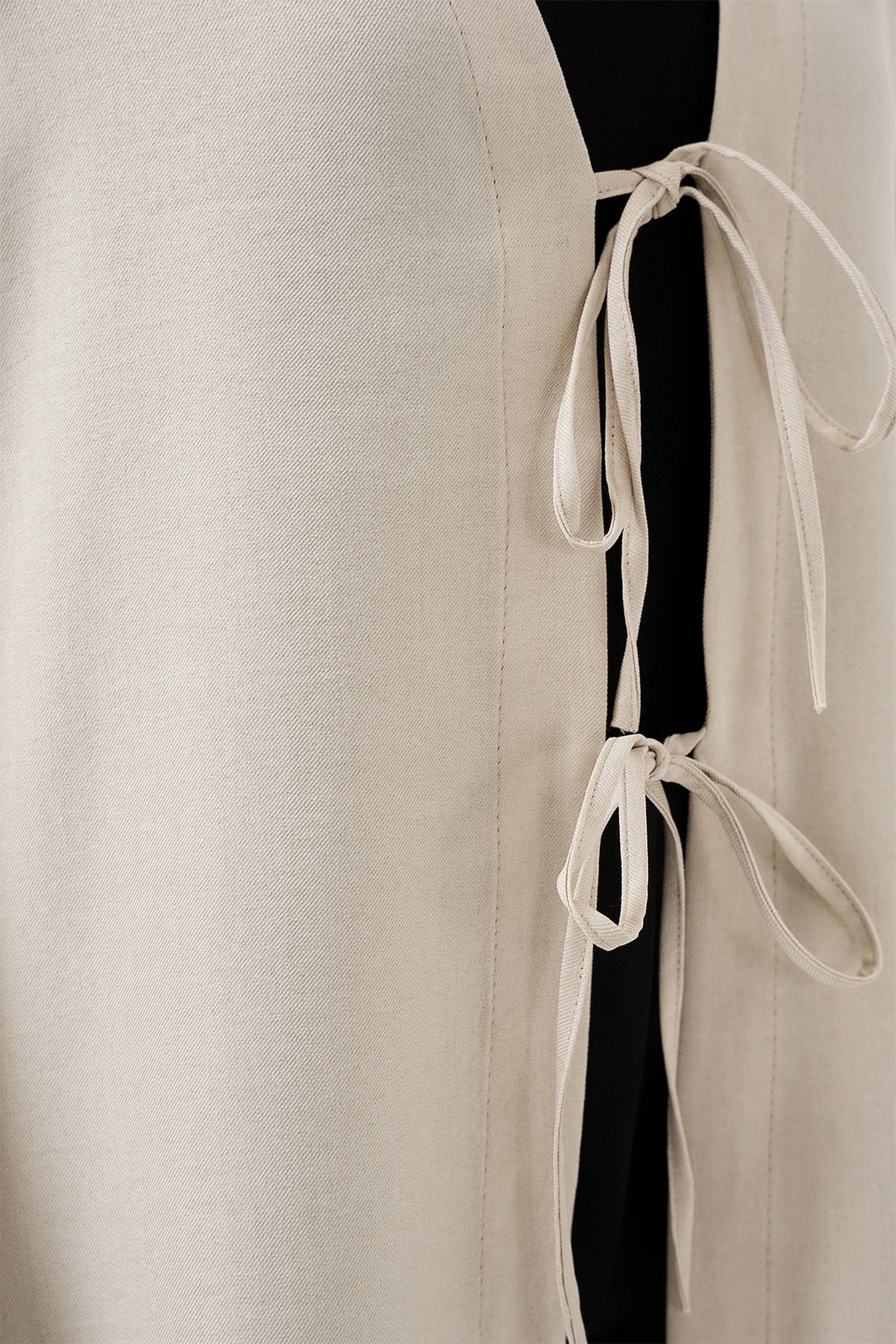 BGD Women Linen Hijab Kimono 5968 - Off-White - Bradenton