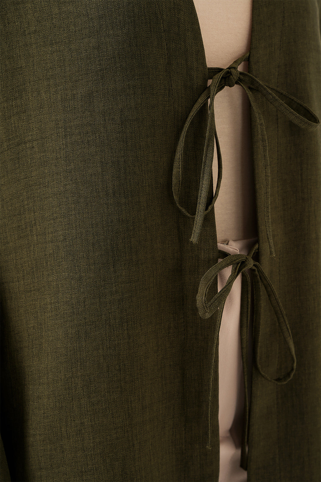 BGD Women Linen Hijab Kimono 5968 - Khaki - Cesena