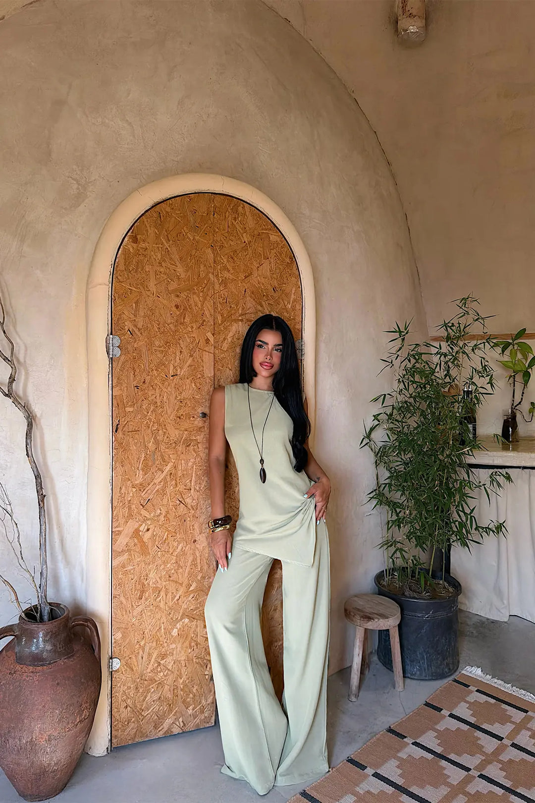 EYY Women Khaki Pants Set - Jackson