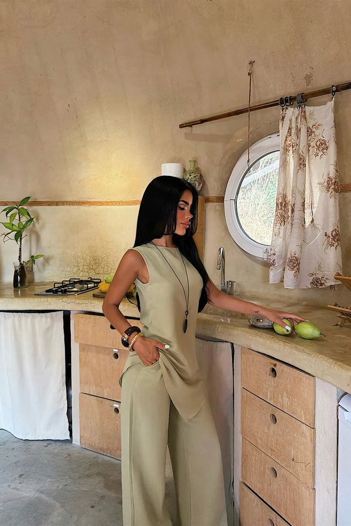 EYY Women Khaki Pants Set - Jackson
