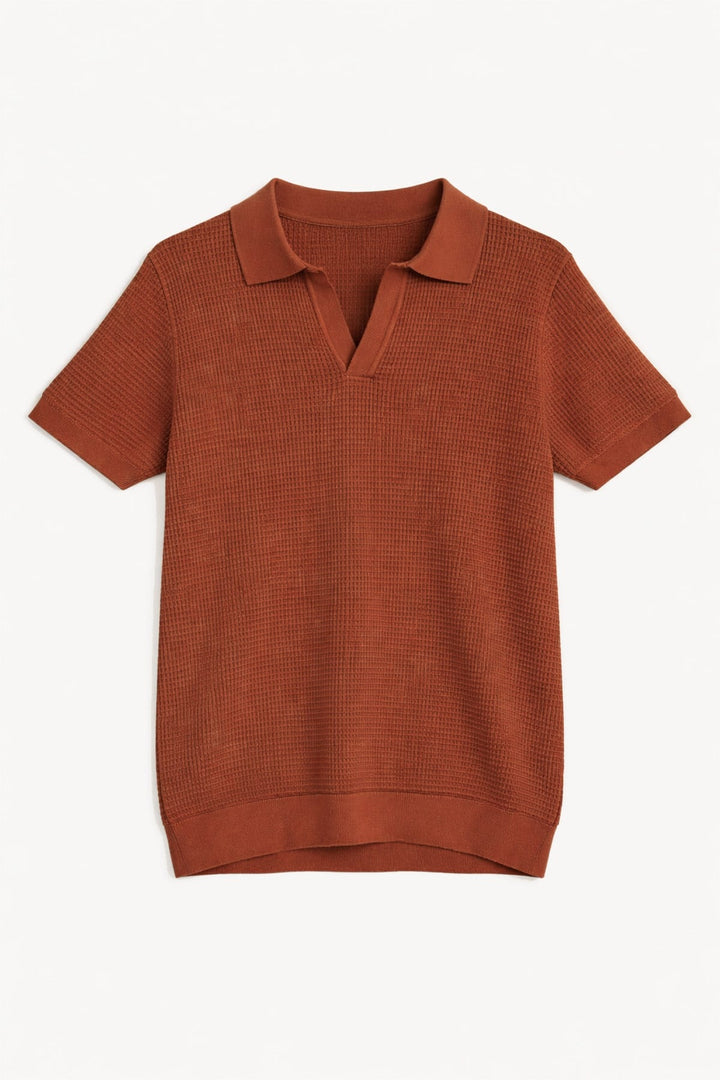 ANT Antioch Kiremit Dokulu Polo Yaka Erkek T-Shirt - Whangarei
