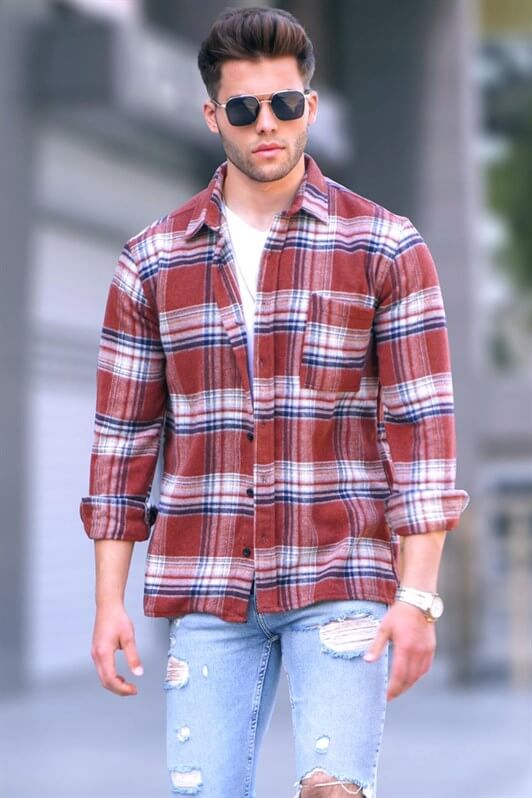 MDX Tile Patterned Pocket Shirt 5542 - Clarksville