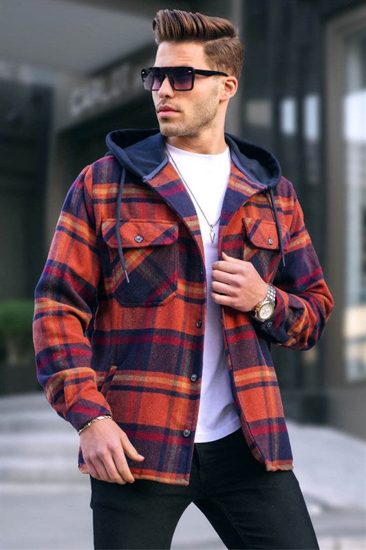 MDX Tile Hooded Plaid Lumberjack Shirt 5577 - Vincennes