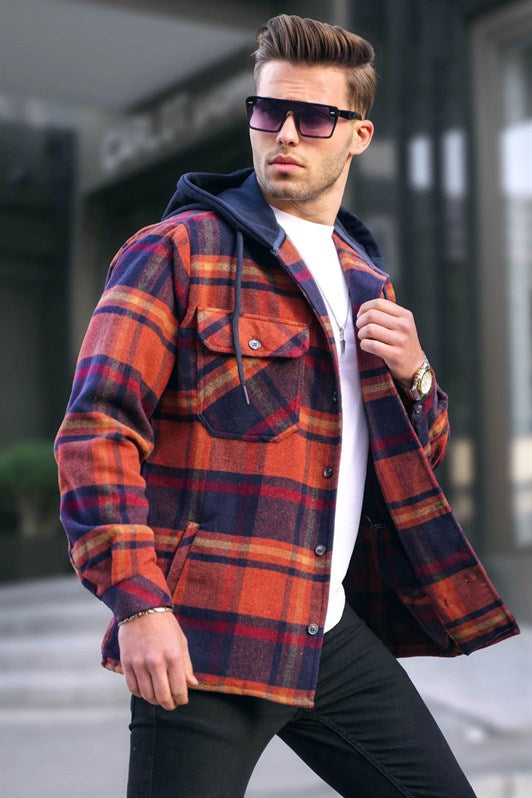 MDX Tile Hooded Plaid Lumberjack Shirt 5577 - Vincennes