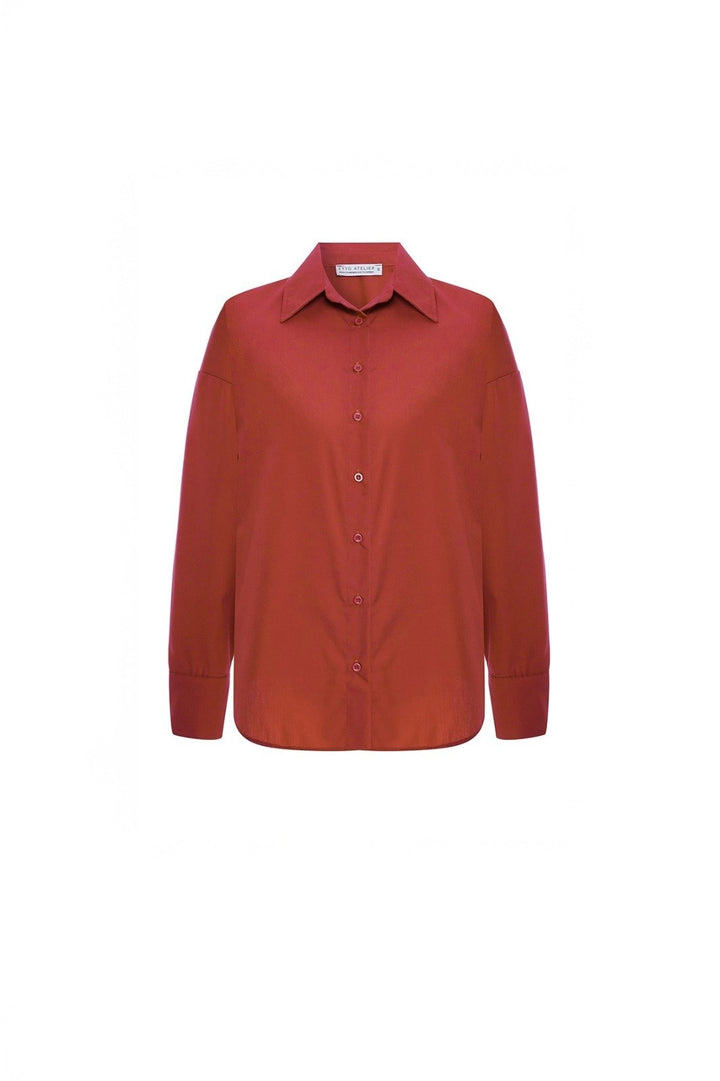 EYY Women Buttoned Shirt in Front of the Tile - Manitowoc