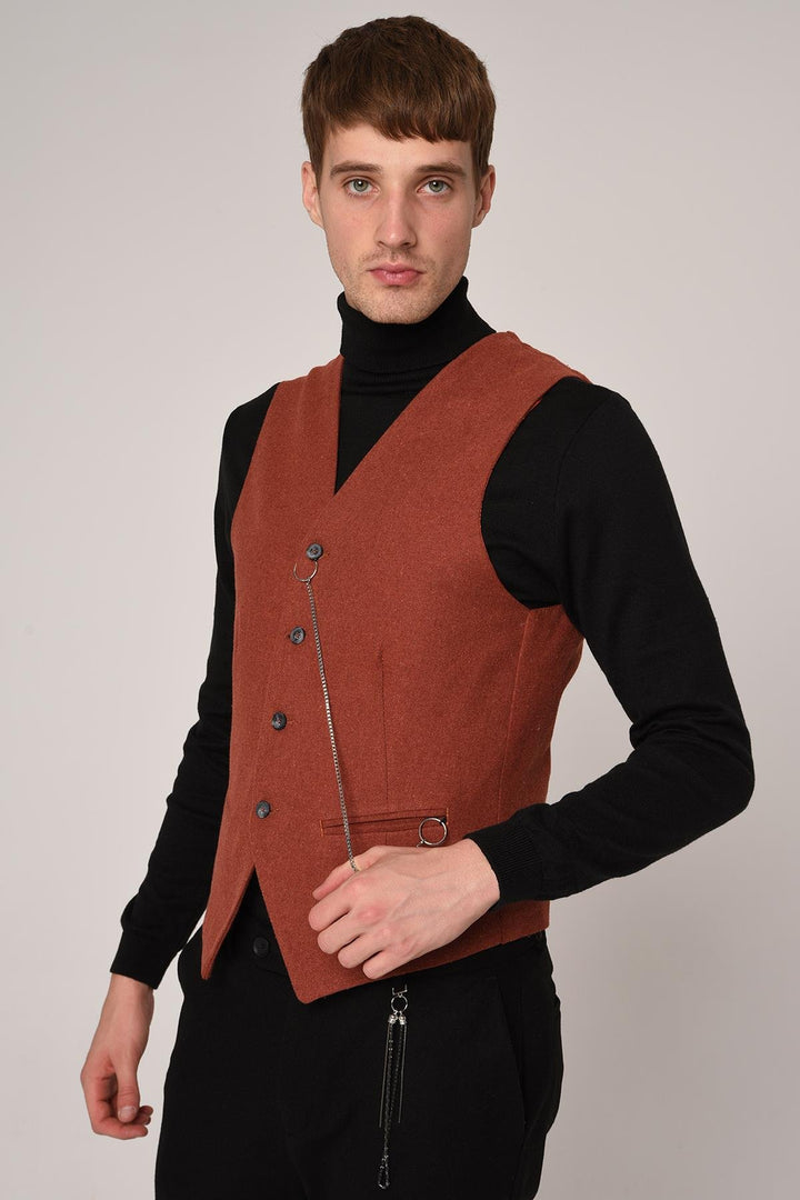 ANT Antioch Tile Slim Fit Men's Vest - Soledad de Graciano Sánchez
