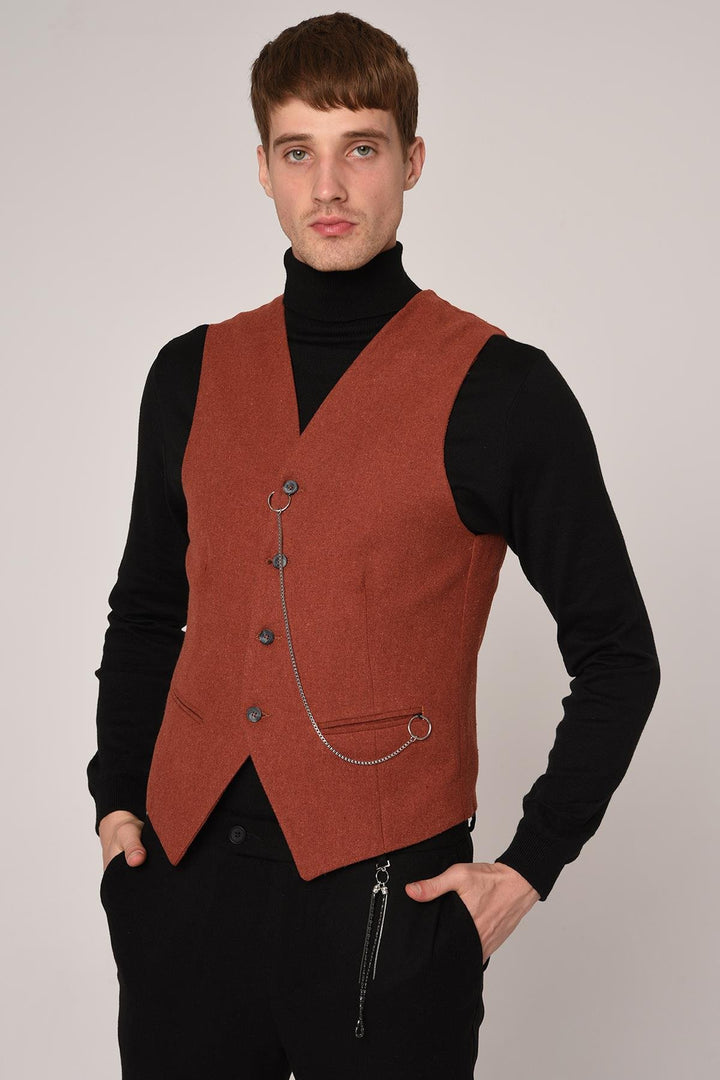 ANT Antioch Tile Slim Fit Men's Vest - Soledad de Graciano Sánchez