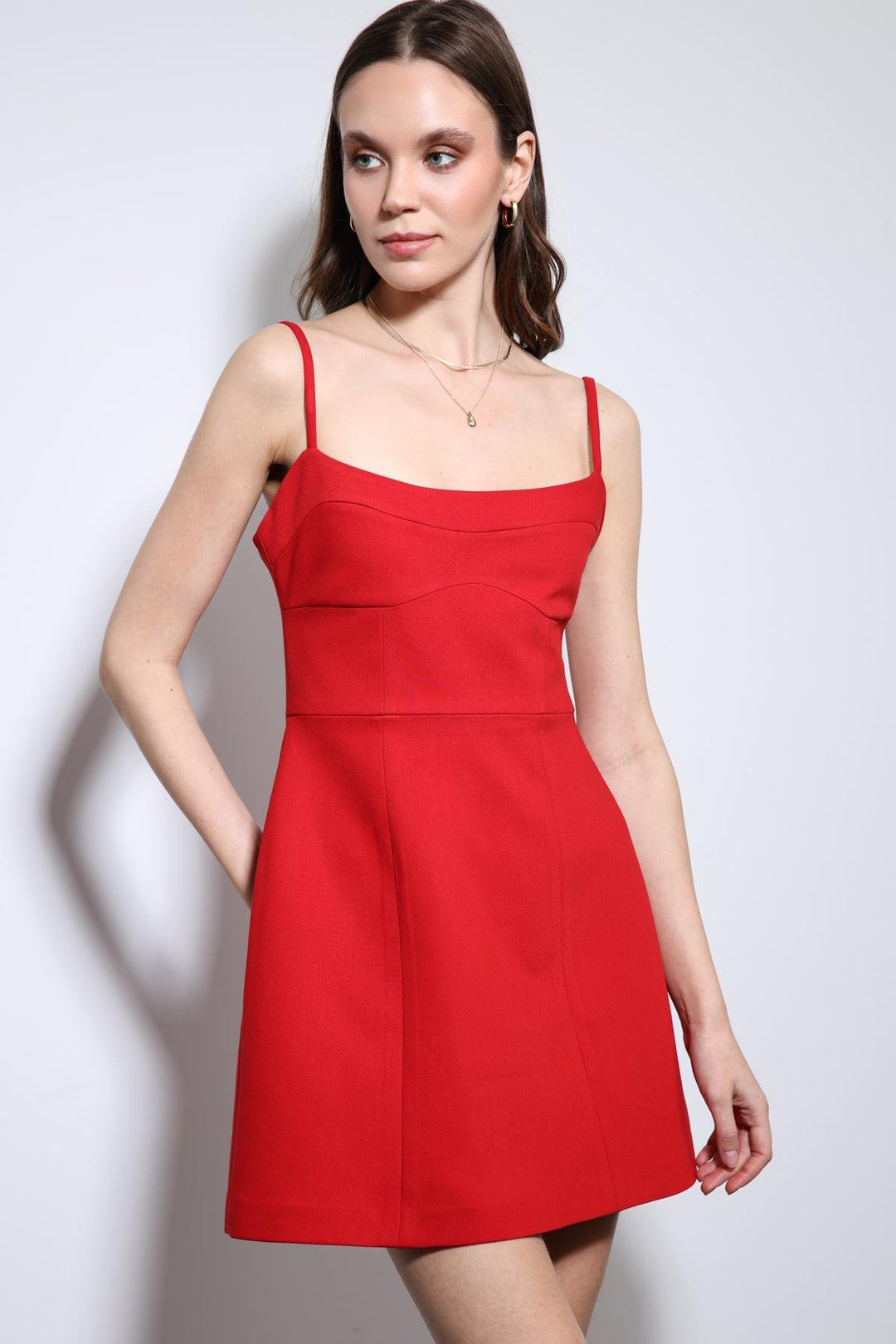 ANT Antioch Red Strappy Dress - Oak Lawn