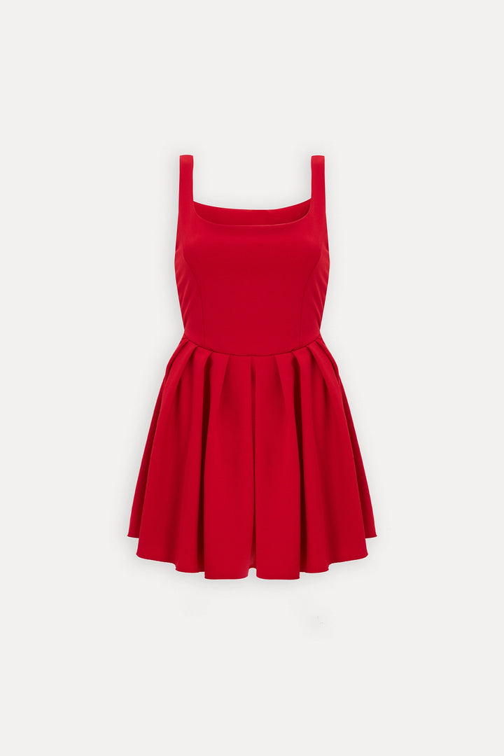 EYY Women Red Strappy Mini Dress - Munich