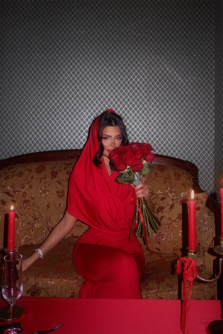 EYY Women Red Coralie Long Dress - Boulogne-Billancourt