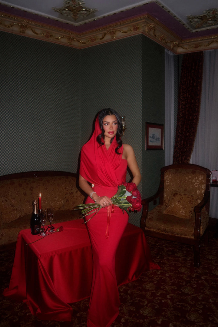 EYY Women Red Coralie Long Dress - Boulogne-Billancourt