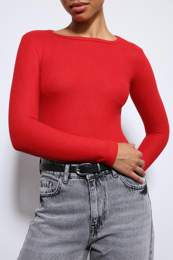 ANT Antioch Kırmızı Basic Uzun Kollu T-Shirt - Ilkeston