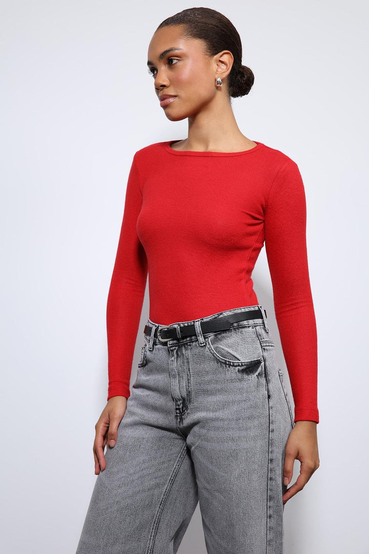 ANT Antioch Kırmızı Basic Uzun Kollu T-Shirt - Ilkeston