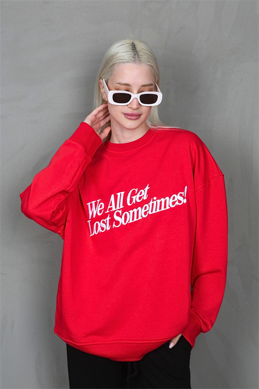 MDX Red Printed Sweatshirt MG1901 - Mentor