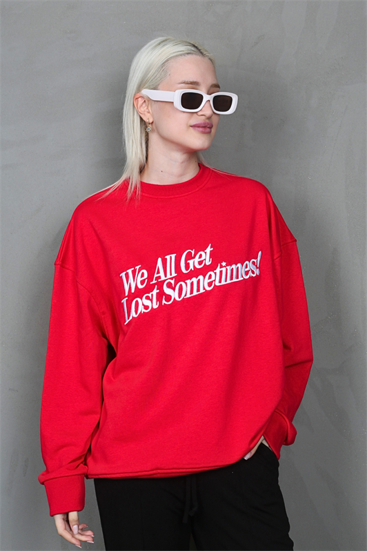 MDX Red Printed Sweatshirt MG1901 - Mentor
