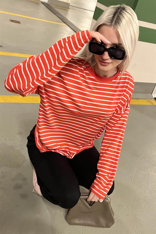 MDX Red Striped Sweatshirt MG980 - Kerkrade