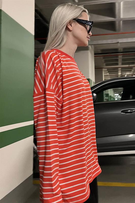 MDX Red Striped Sweatshirt MG980 - Kerkrade