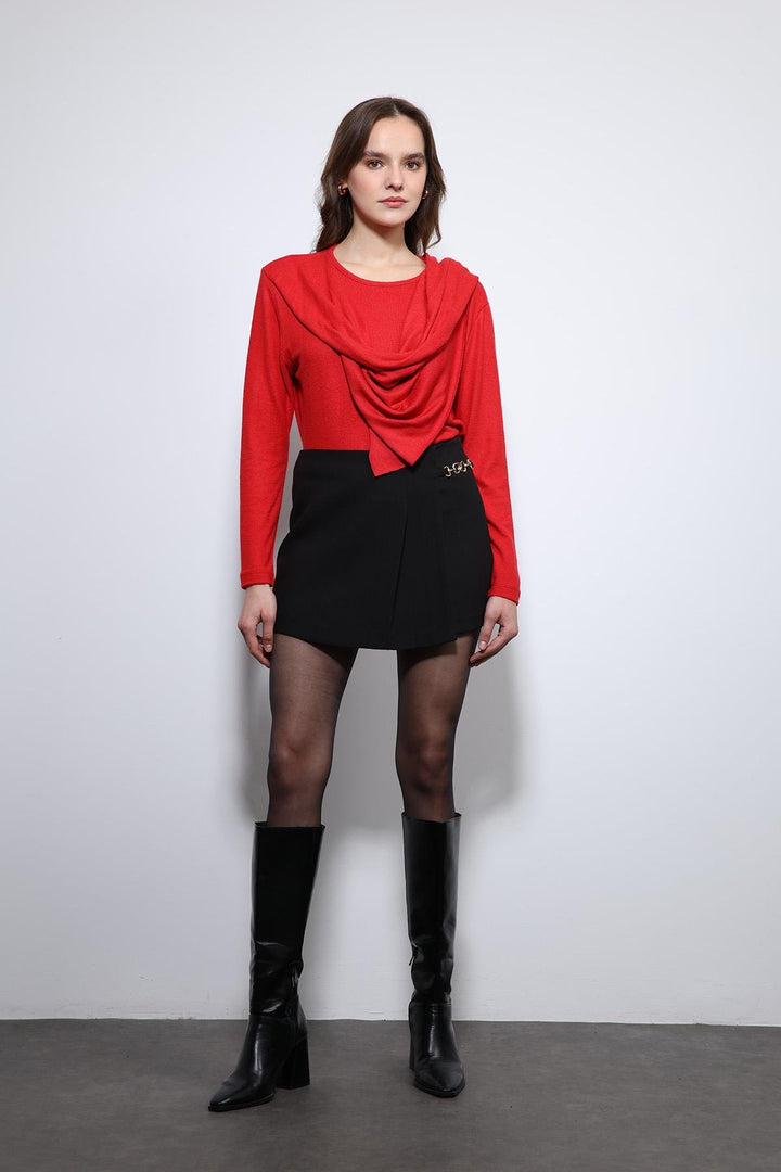 ANT Antioch Kırmızı Drapeli Şal Detaylı Top - Saint-Quentin