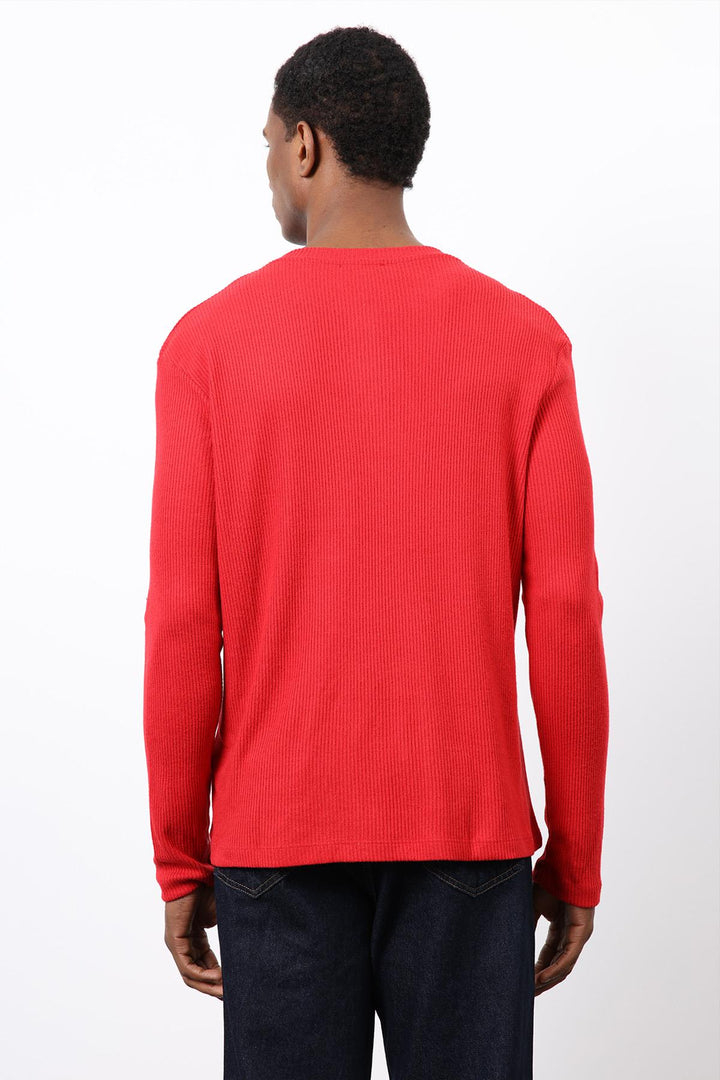 ANT Antioch Kırmızı Fitilli Düğmeli Yaka T-Shirt - Benton