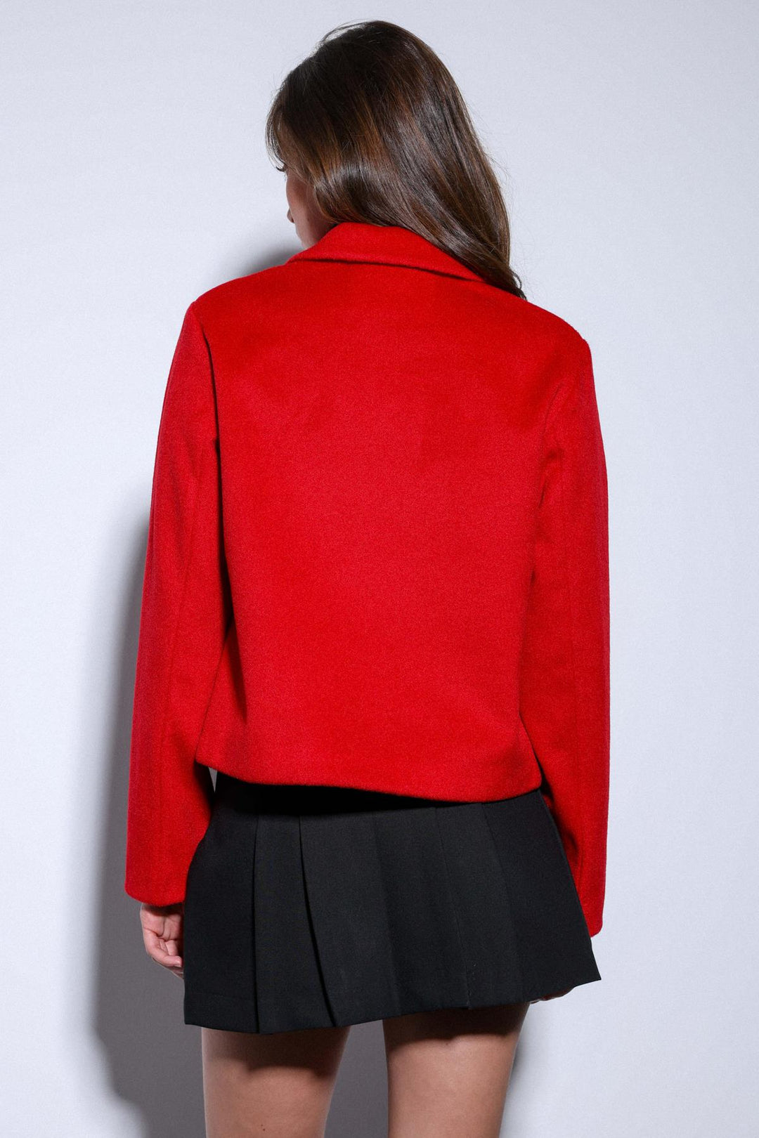 ANT Antioch Red Shirt Collar Short Coat - Manacor