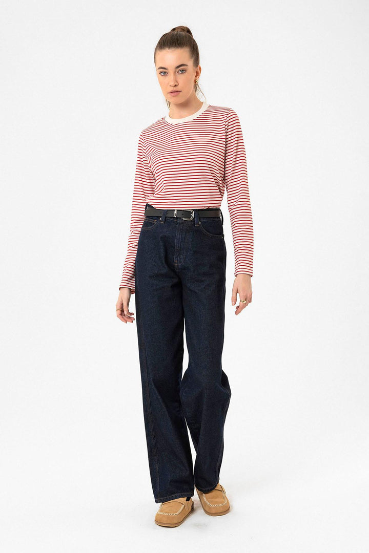 ANT Antioch Red Striped Seasonal Sweater - Miami Beach