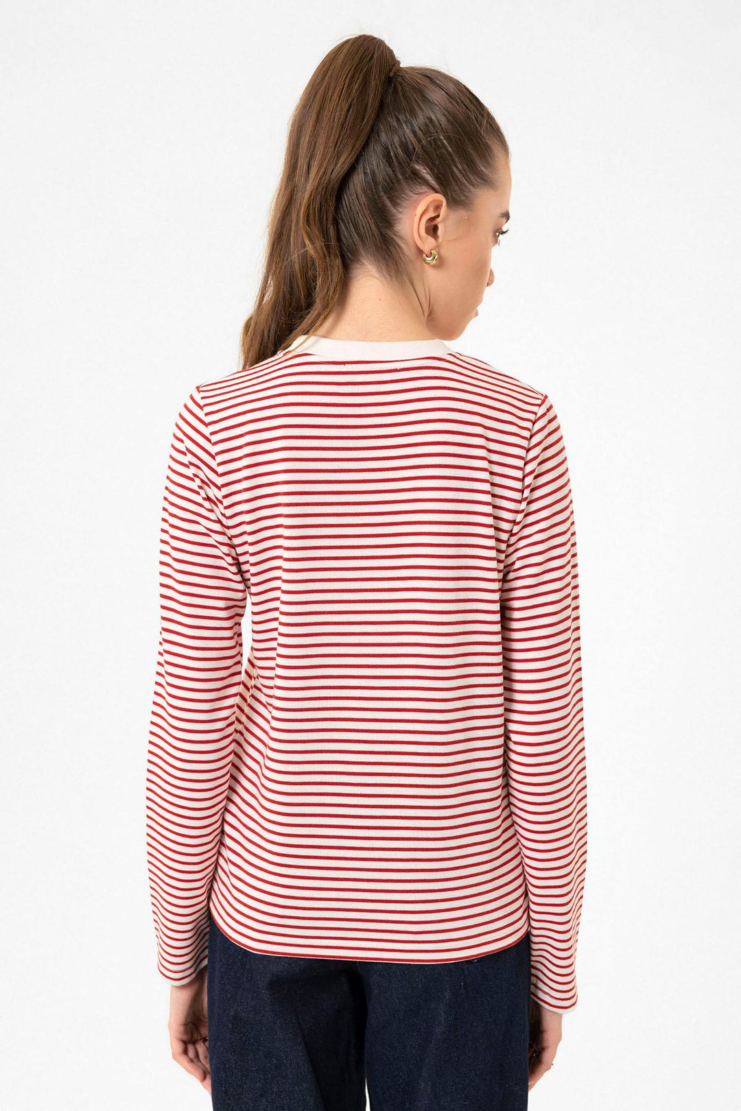 ANT Antioch Red Striped Seasonal Sweater - Miami Beach