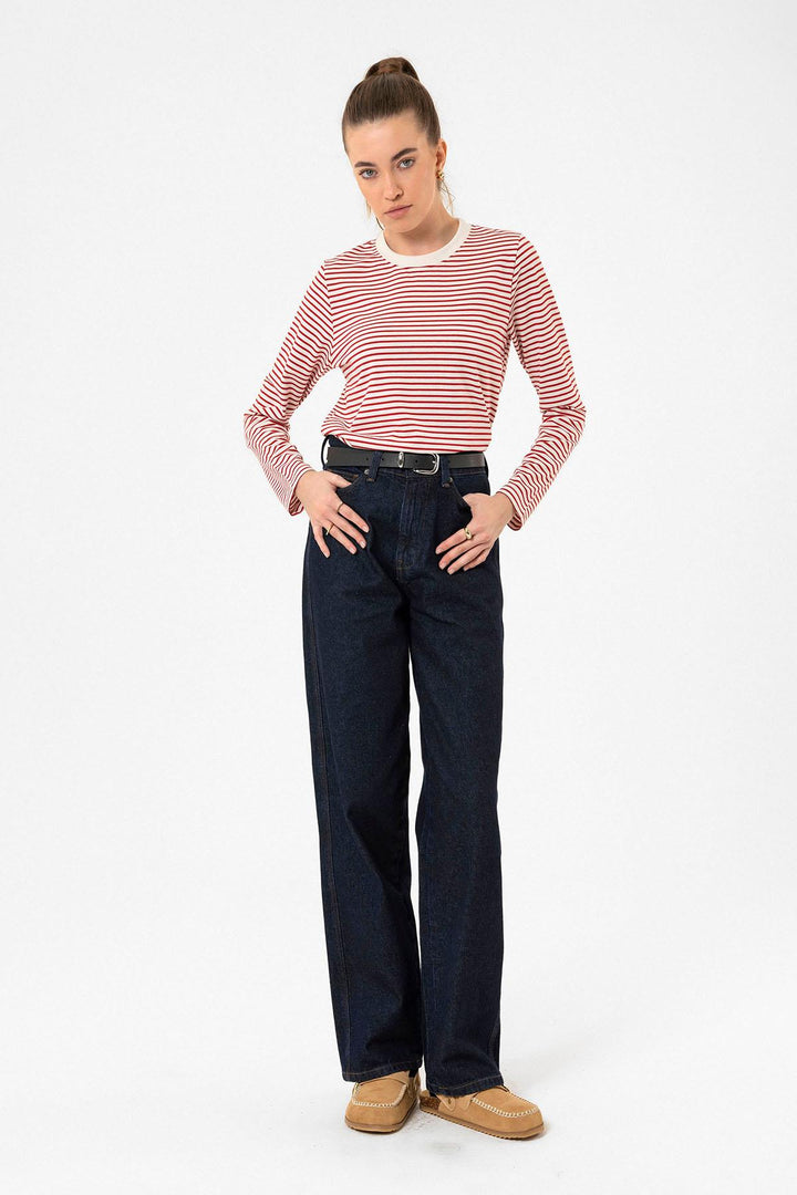 ANT Antioch Red Striped Seasonal Sweater - Miami Beach