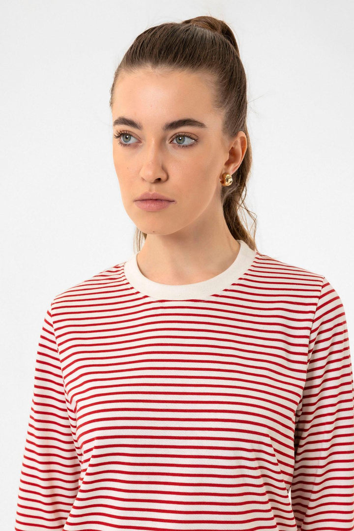 ANT Antioch Red Striped Seasonal Sweater - Miami Beach
