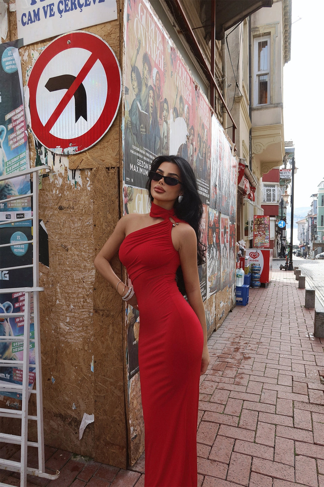 EYY Women Red Marcia Long Dress - Lewiston