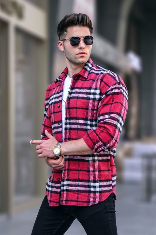MDX Red Regular Fit Lumberjack Shirt 5553 - Torrington