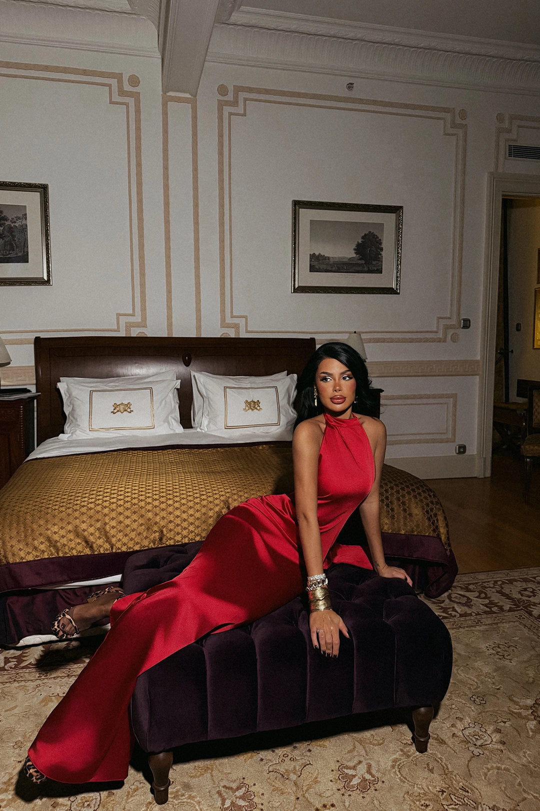 EYY Women Red Satin Dress - Sint-Truiden