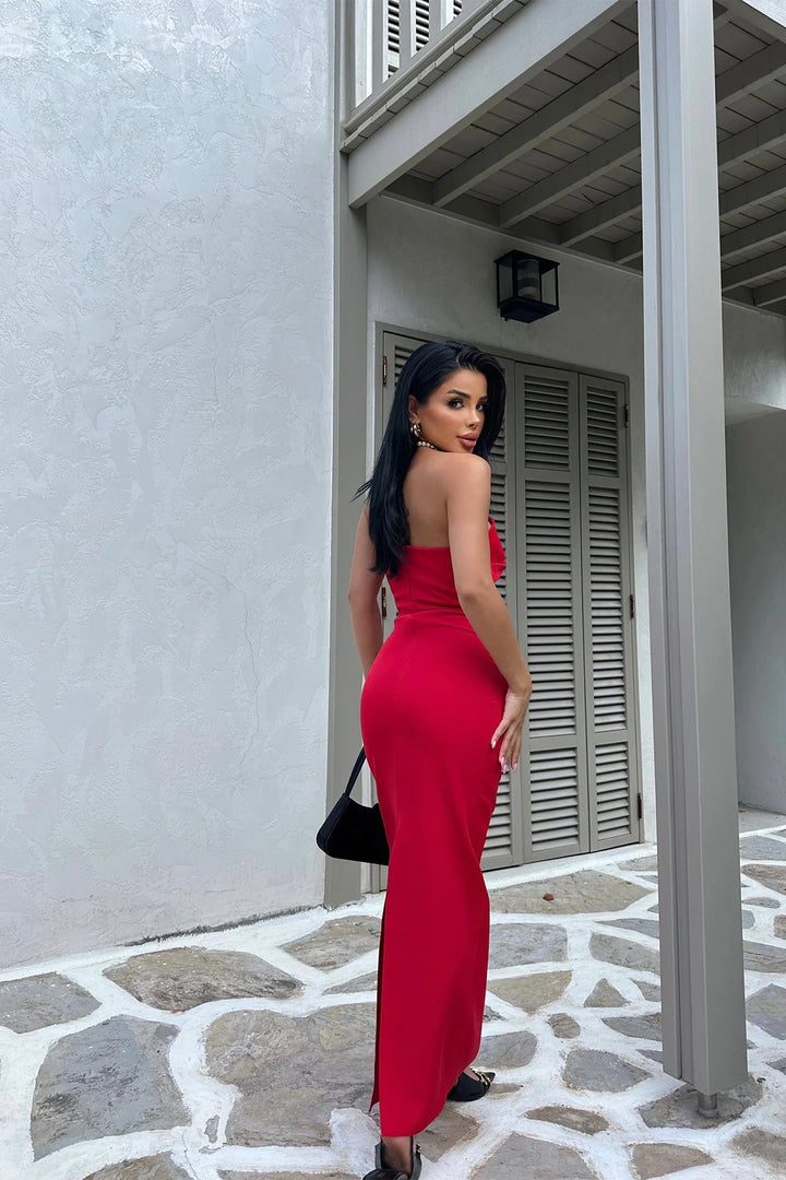 EYY Women Red Design Dress - Streatham