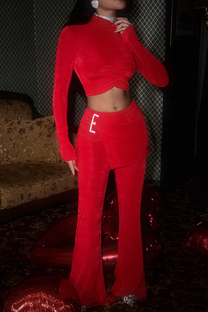 EYY Women Red Tiani Stone Accessorized Set - Lake Stevens